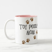 Tasse 2 Couleurs Maman de caniche de jouet (Gauche)