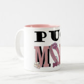 Tasse 2 Couleurs MAMAN de carlin (Devant gauche)