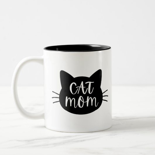 Tasse 2 Couleurs Maman de chat (Gauche)