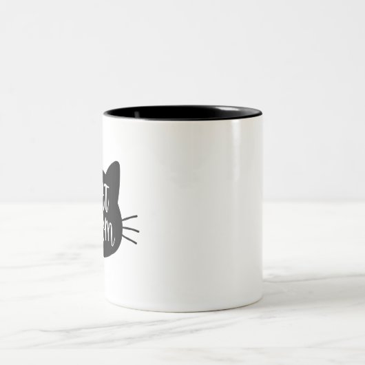Tasse 2 Couleurs Maman de chat (Centre)