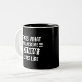 Tasse 2 Couleurs Maman de chat (Devant gauche)