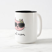 Tasse 2 Couleurs Maman de chat (Devant droit)