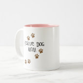 Tasse 2 Couleurs Maman de chien de délivrance (Devant gauche)