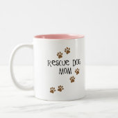 Tasse 2 Couleurs Maman de chien de délivrance (Gauche)