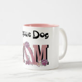 Tasse 2 Couleurs MAMAN de chien de délivrance (Devant droit)