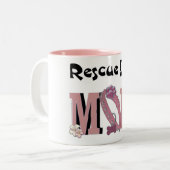 Tasse 2 Couleurs MAMAN de chien de délivrance (Devant gauche)