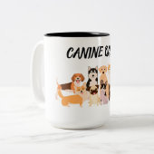 Tasse 2 Couleurs Maman de chien élégant (Devant gauche)