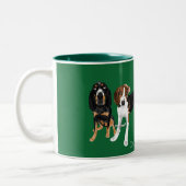Tasse 2 Couleurs Maman de Coonhound (Gauche)