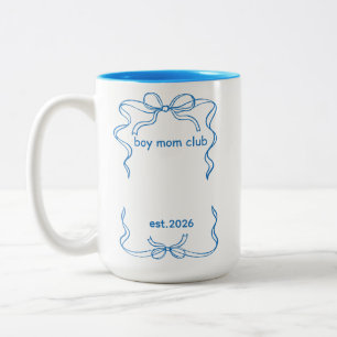 Tasse 2 Couleurs Maman de garçon, Cadeaux personnalisés pour nouvel