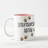 Tasse 2 Couleurs Maman de Havanese (Gauche)