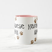 Tasse 2 Couleurs Maman de Havanese (Centre)