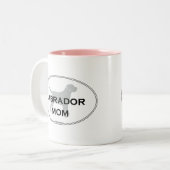 Tasse 2 Couleurs Maman de Labrador (Devant gauche)