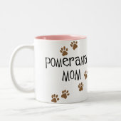 Tasse 2 Couleurs Maman de Pomeranian (Gauche)