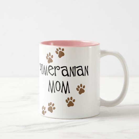 Tasse 2 Couleurs Maman de Pomeranian (Droit)