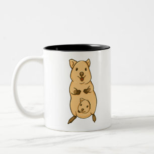 Tasse 2 Couleurs maman de quokka avec son bébé