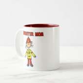 Tasse 2 Couleurs Maman de sapeur-pompier (Devant gauche)