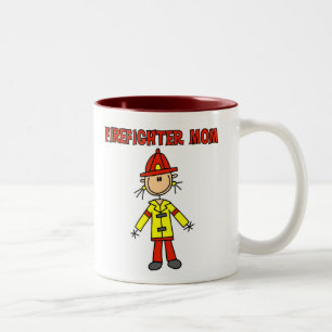 Tasse 2 Couleurs Maman de sapeur-pompier