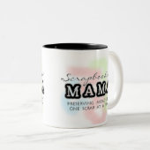 Tasse 2 Couleurs Maman de Scrapbooking (Devant droit)