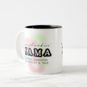 Tasse 2 Couleurs Maman de Scrapbooking (Devant gauche)