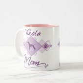 Tasse 2 Couleurs Maman de Vizsla (Devant gauche)