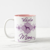 Tasse 2 Couleurs Maman de Vizsla (Gauche)