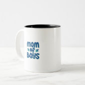 Tasse 2 Couleurs Maman des garçons (Devant gauche)