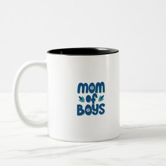 Tasse 2 Couleurs Maman des garçons (Gauche)