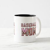 Tasse 2 Couleurs Maman du baseball (Devant droit)