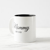 Tasse 2 Couleurs Maman Est. L'année (Devant gauche)