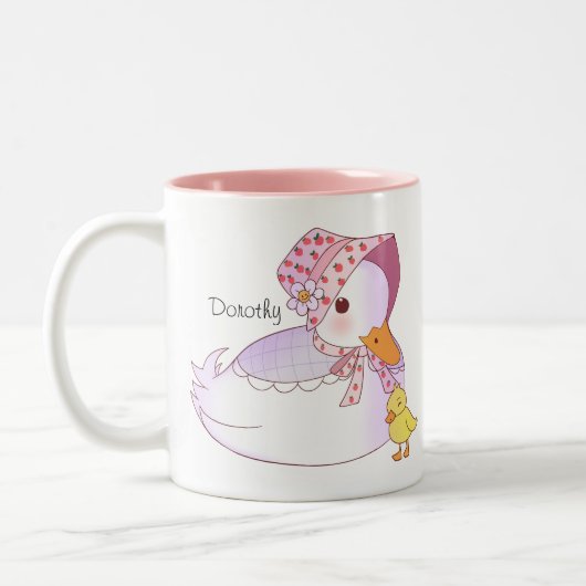 Tasse 2 Couleurs Maman Et Bébé Canard (Gauche)