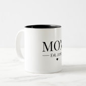 Tasse 2 Couleurs Maman établie 2025 (Devant gauche)