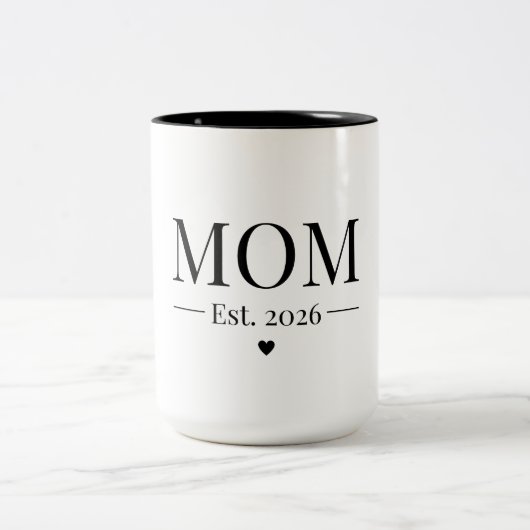 Tasse 2 Couleurs Maman Établie 2026 (Centre)