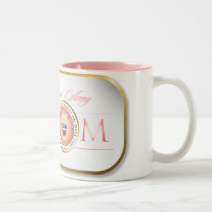 Tasse 2 Couleurs Maman fière rose d'armée