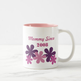 Tasse 2 Couleurs Maman Fleur Personnalisable Depuis Mug, Violet