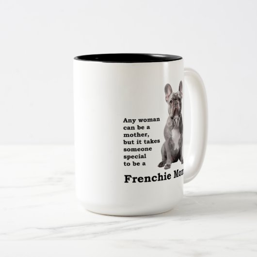 Tasse 2 Couleurs Maman française bleue (Devant droit)