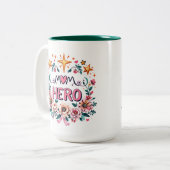 Tasse 2 Couleurs Maman Héros (Devant gauche)