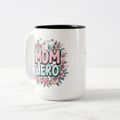 Tasse 2 Couleurs Maman Héros (Devant gauche)