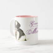 Tasse 2 Couleurs Maman japonaise du coeur (Devant gauche)