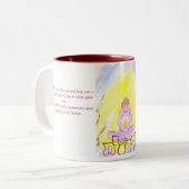 Tasse 2 Couleurs Maman, Merci Yahweh, pour tous mes beaucoup (Devant gauche)