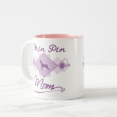 Tasse 2 Couleurs Maman minimum de Pin (Devant gauche)