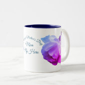 Tasse 2 Couleurs Maman Mon héros Fête des Mères Rose blanche (Devant droit)