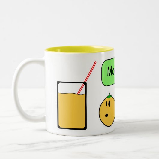 Tasse 2 Couleurs maman orange (Gauche)