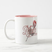 Tasse 2 Couleurs Maman Script et Rose (Gauche)