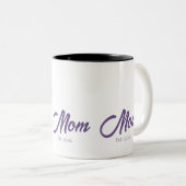 Tasse 2 Couleurs Maman Script Établie (Devant droit)
