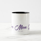 Tasse 2 Couleurs Maman Script Établie (Centre)