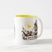 Tasse 2 Couleurs Maman, tu es ma famille d'écureuils (Devant droit)