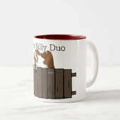 Tasse 2 Couleurs Maman's Silly Duo 2 Chèvres (Devant droit)