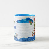 Tasse 2 Couleurs Mamma suédoise (maman) Mère des Vikings (Centre)