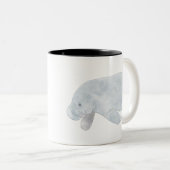 TASSE 2 COULEURS MANATEE DE L'INDE OCCIDENTALE (Devant droit)
