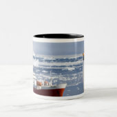 Tasse 2 Couleurs Manchot papou (Centre)
